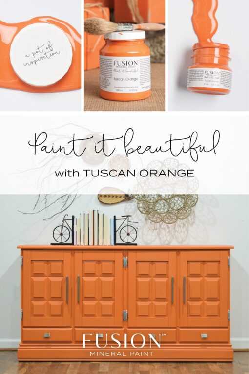 Fusion mineral paint Tuscan orange