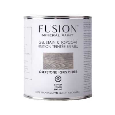 Fusion greystone Gel Stain and topcoat