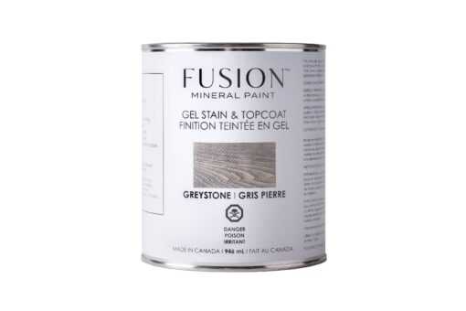 Fusion greystone Gel Stain and topcoat