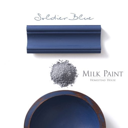 soldier blue milk paint