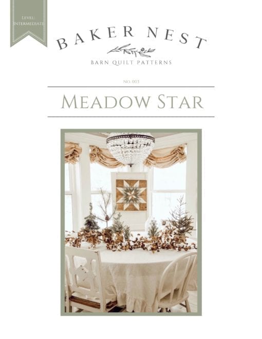 Meadow Star Barn Quilt pattern