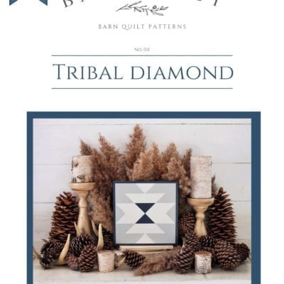 Tribal Diamond Barn quilt pattern