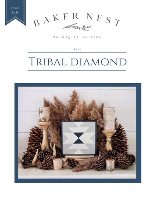 Tribal Diamond Barn quilt pattern