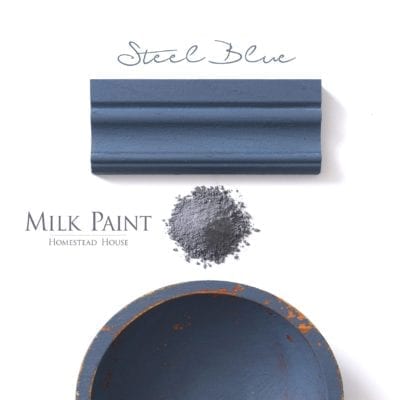 steel blue milk paint