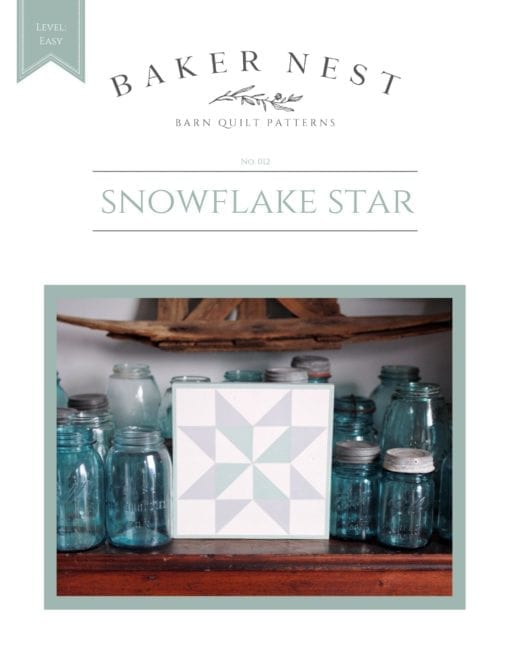 Snowflake Barn Quilt Pattern
