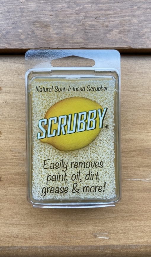 scrubby soap lemon