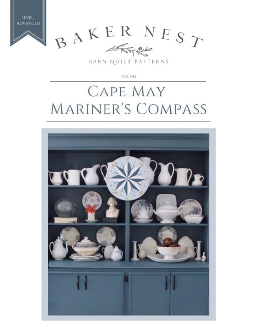 Cape May Mariner's Compass Barn Quilt Pattern Book