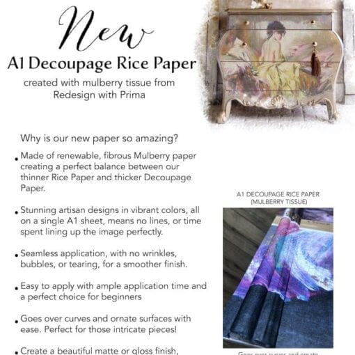 Harmony Redesign A1 Decoupage Rice Paper