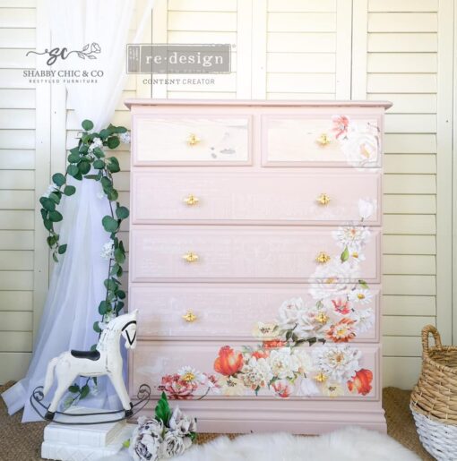 pretty in peach dresser