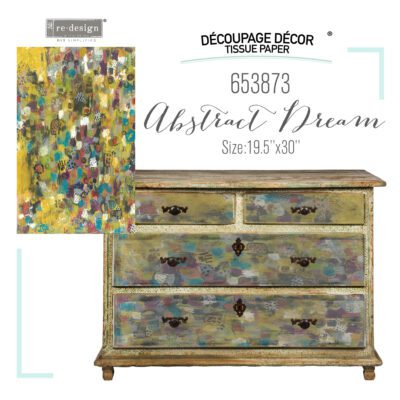 Abstract Dream Decoupage Decor Tissue Paper Redesign with Prima