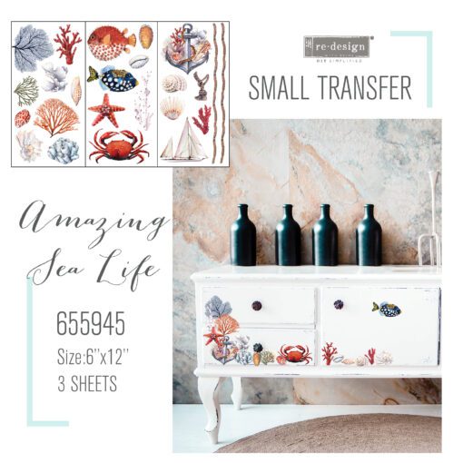 Amazing Sea Life Decor Transfer by Redesign with Prima
