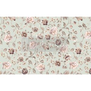 Neutral Florals Decoupage Decor Tissue Paper Redesign with Prima