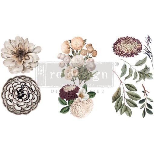 Natural Flora Small Decor Transfer by Redesign with Prima