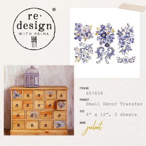 Juliet Small Decor Transfer by Redesign with Prima