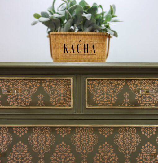 Kacha Golden Damask Redesign with Prima Transfer