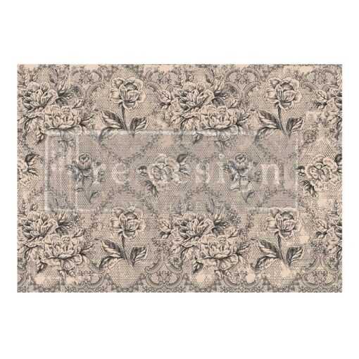 Antique Laces Decoupage Paper Redesign with Prima