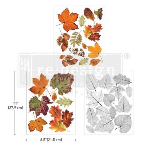 Crunchy Leaves Forever Redesign with Prima Transfer