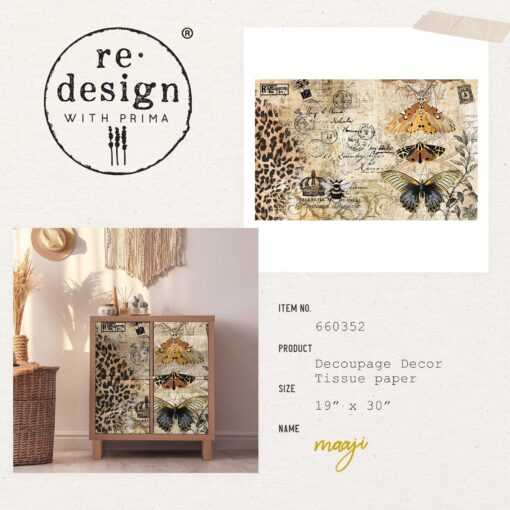 Maaji Decoupage Decor Tissue Paper Redesign with Prima
