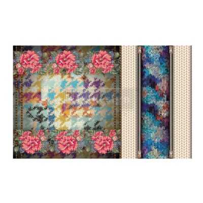 Lovely Stitches Decoupage Decor Tissue Paper Redesign with Prima