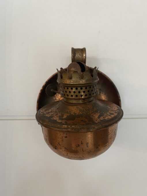 Vintage Copper Swivel Oil Lamp Home Décor Great for Staging
