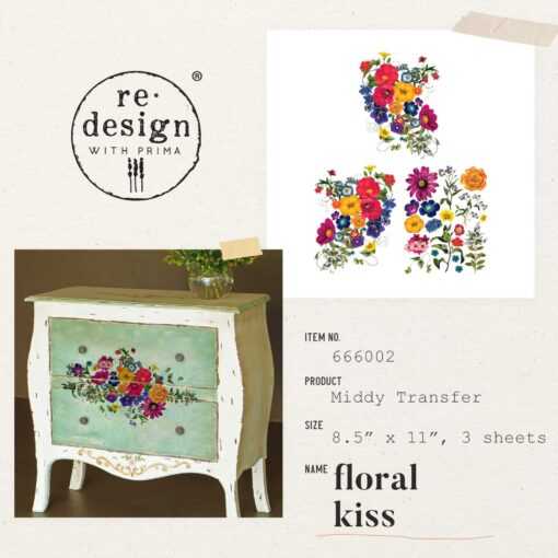 floral kiss transfer