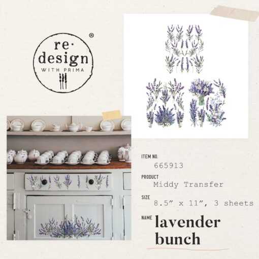 Lavender Bunch Middy Transfer Redesign with Prima