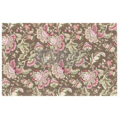 floral paisley decor tissue paper redesign with prima