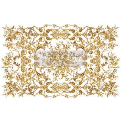 Kacha® is back with another LUSCIOUS release! Featuring a golden beauty, “Orleans” is a wonderfully ornate transfer design with intricate floral and scroll details. Created in a rectangular shape, this new Décor Transfer® design is as versatile as it is breathtaking. Décor Transfers® are incredibly easy to use. Simply peel off the backing paper, lace the transfer onto your desired surface, and rub it with the included tool to transfer the design. The transfer can be cut and rearranged to fit your specific needs, making it a versatile and customizable choice for all your Décor projects. Seal with your favorite water-based sealer or clear wax.