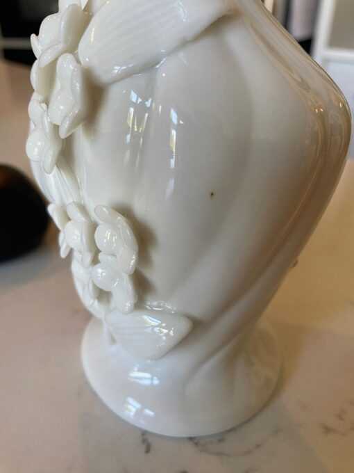 Vintage Ardalt Japan Lenwile Porcelain Verithin Pitcher or Vase with Floral Design