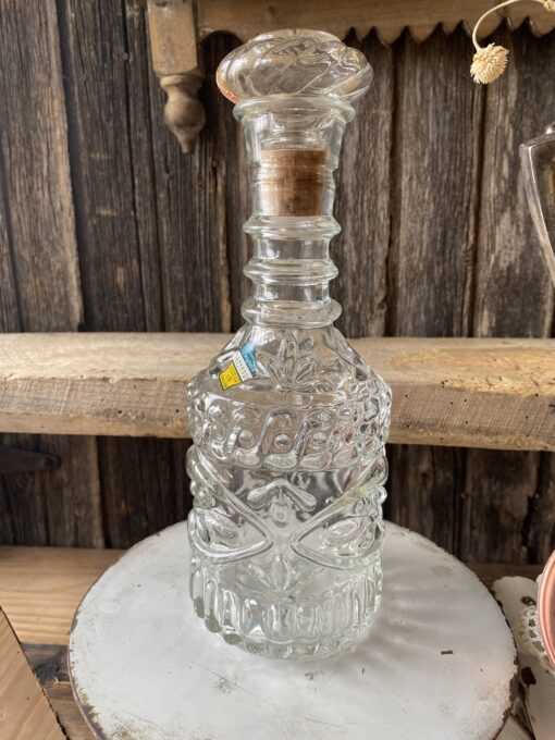 Vintage Jim Beam Whiskey Clear Decanter