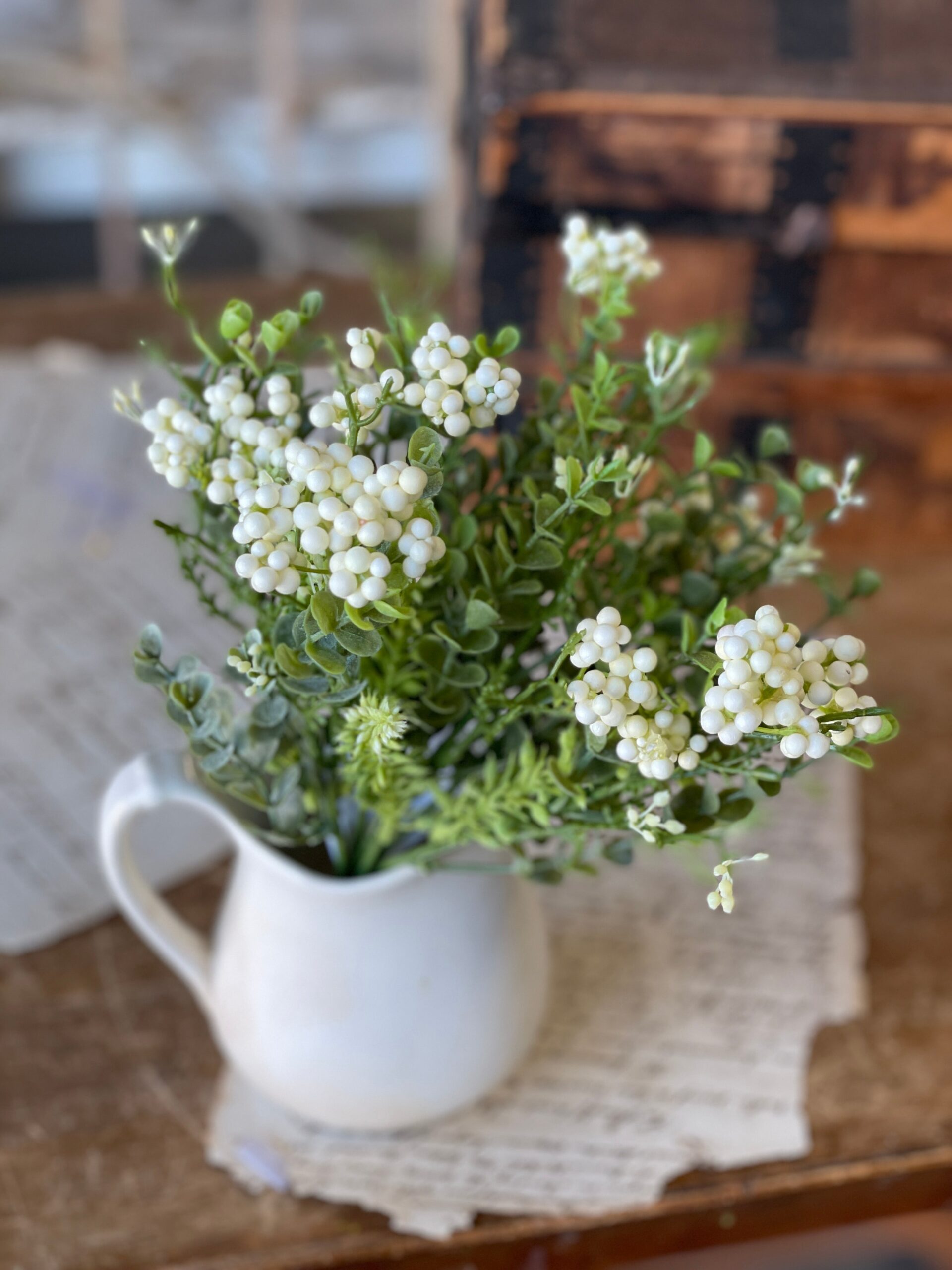 Harpeth Berries Cream Floral Bush Bundle