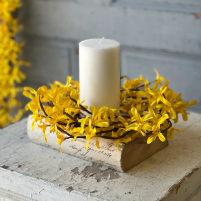 Sunrise Forsythia Candle Ring