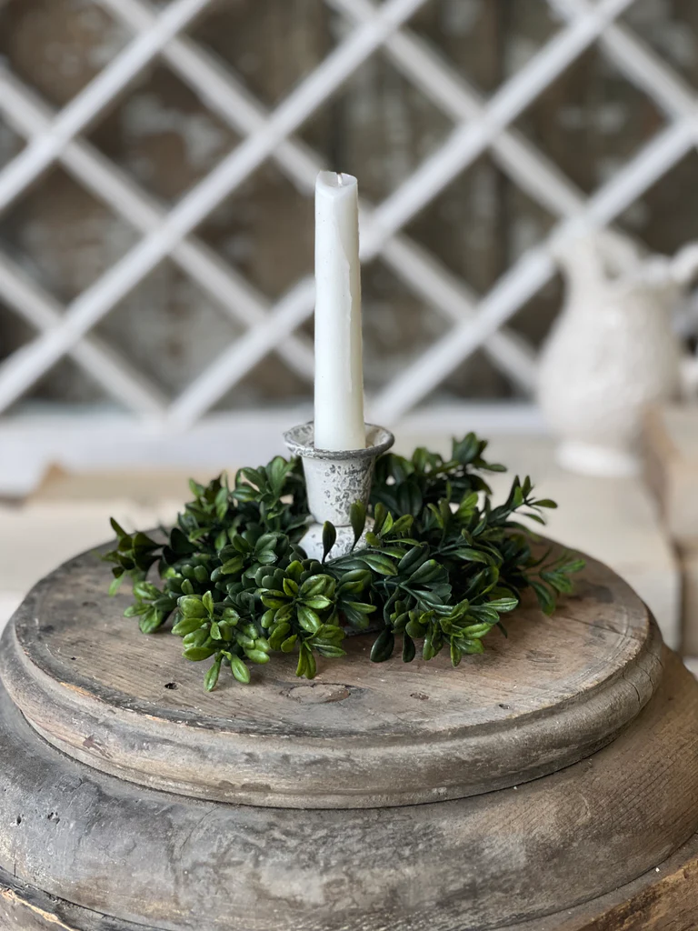 Galilee Boxwood Candle Ring