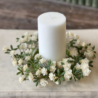 Alabaster Buds Candle Ring