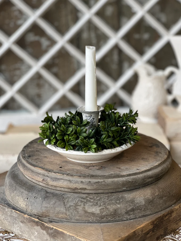 Galilee Boxwood Candle Ring